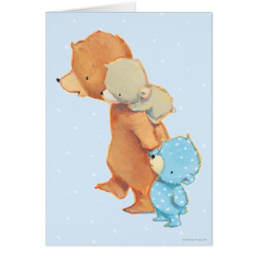 Three Adorable Bear Friends Cards (Front)
