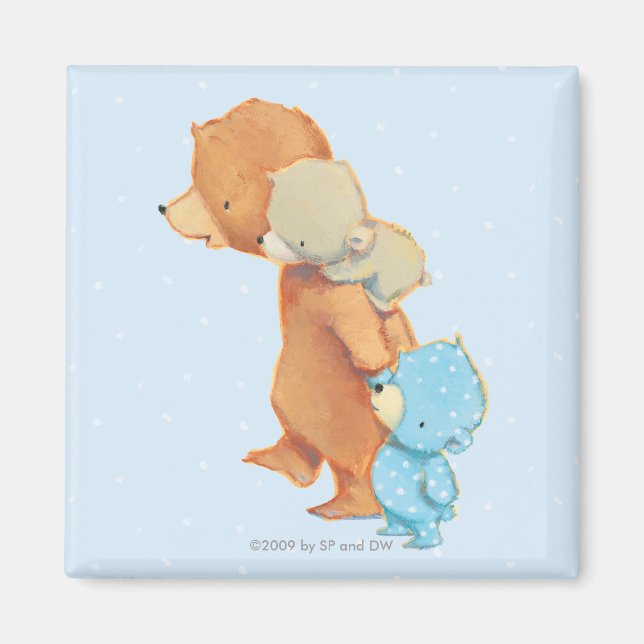 Three Adorable Bear Friends Magnet (Front)