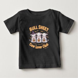 Three adorable ghost cows dressed up for Halloween Baby T-Shirt