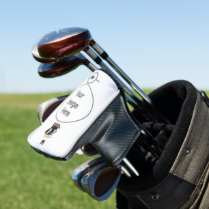 Three Adorable Puffin Standing Together Cartoon Golf Head Cover