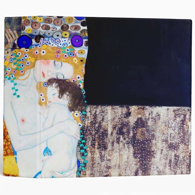 Three Ages of Life, Gustav Klimt 3 Ring Binder (Front/Spine)