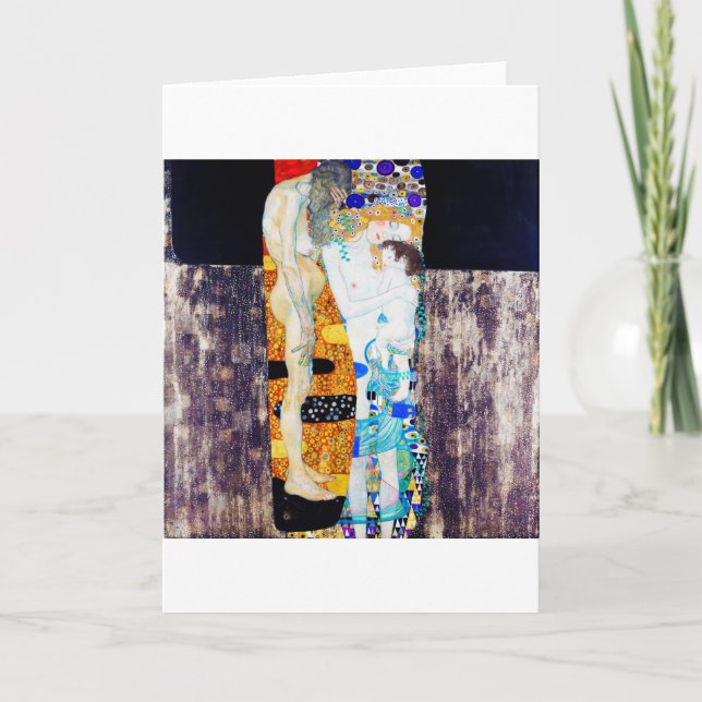 Three Ages of Life, Gustav Klimt Card (Front)
