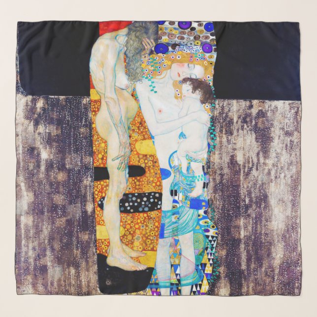 Three Ages of Life, Gustav Klimt Scarf (Front)