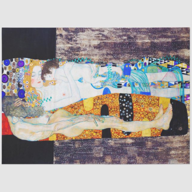 Three Ages of Life, Gustav Klimt Tissue Paper (Front)