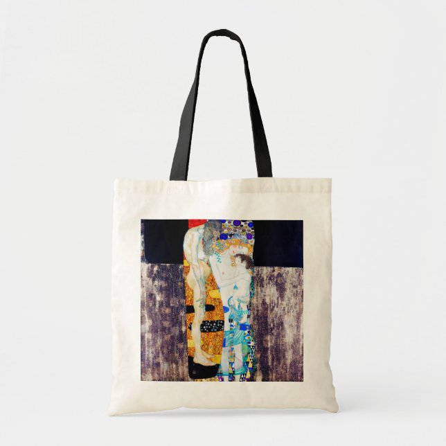 Three Ages of Life, Gustav Klimt Tote Bag (Front)