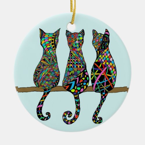 Three Amigos Ceramic Ornament