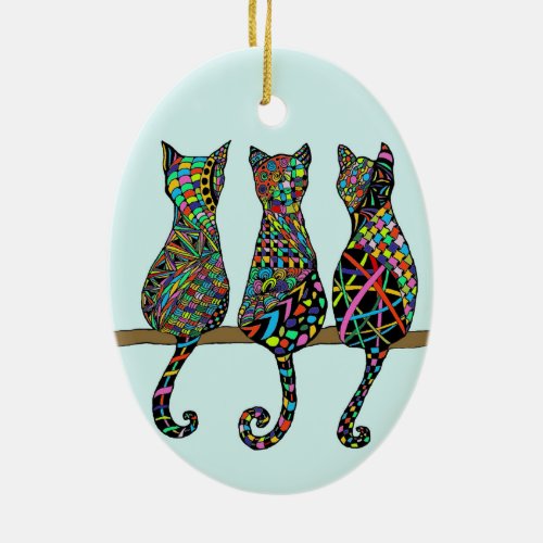 Three Amigos Ceramic Ornament