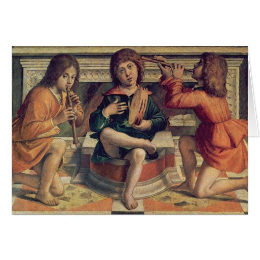 Three angel musicians cards (Front Horizontal)