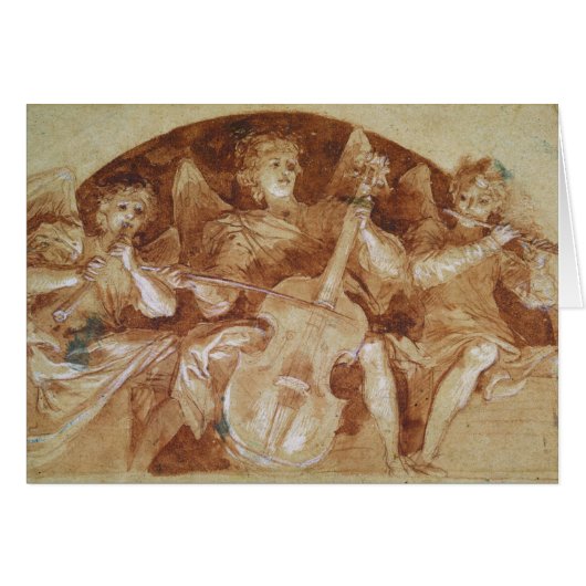 Three Angel Musicians Cards (Front Horizontal)