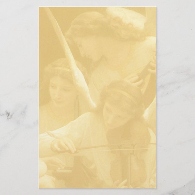 Three Angel Musicians Stationery (Front)