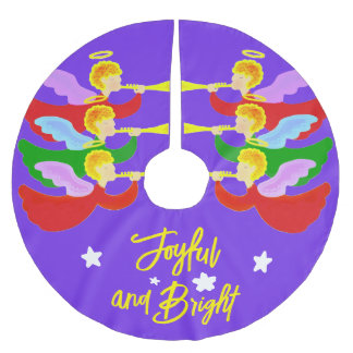 Three Angels Brushed Polyester Tree Skirt