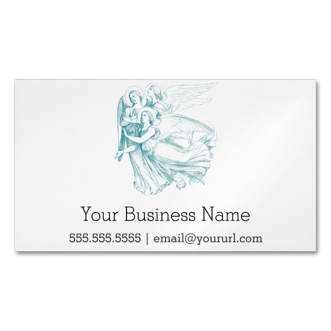 Three Angels Business Card Magnet (Front)