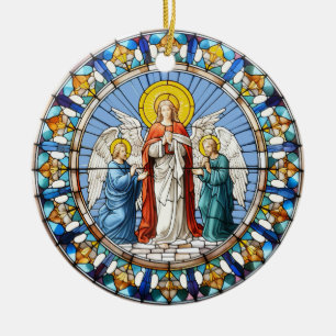 Three Angels Ceramic Ornament