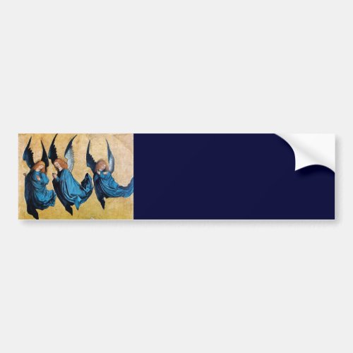 THREE ANGELS IN BLUE BUMPER STICKER