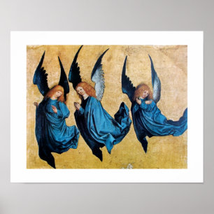 THREE ANGELS IN BLUE POSTER