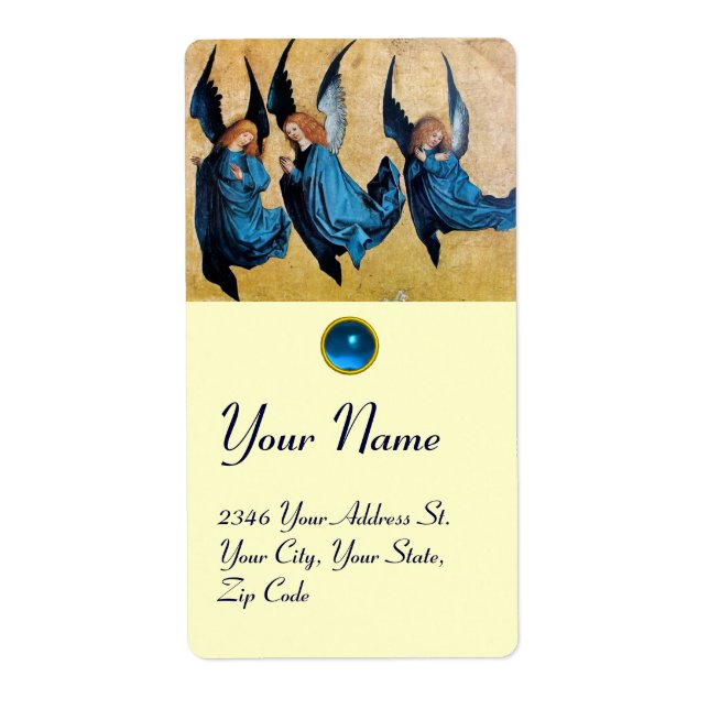 THREE ANGELS IN BLUE, Sapphire Label (Front)