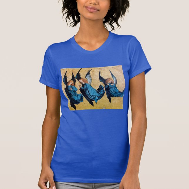 THREE ANGELS IN BLUE T-Shirt (Front)