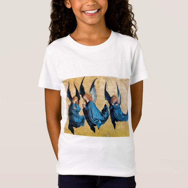 THREE ANGELS IN BLUE T-Shirt (Front)