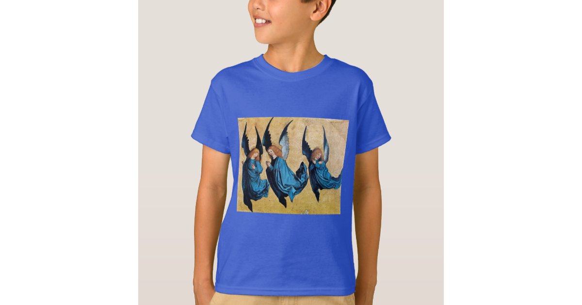 THREE ANGELS IN BLUE T-Shirt | Zazzle