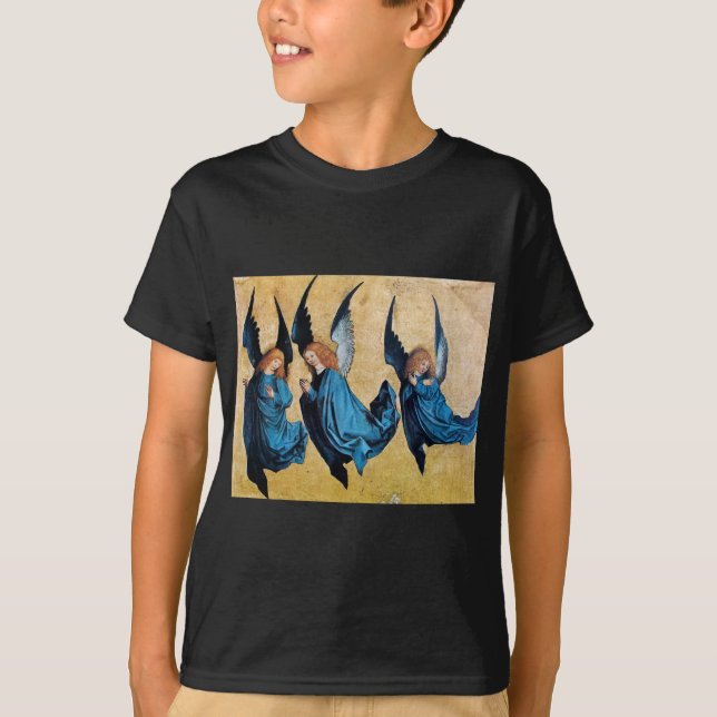 THREE ANGELS IN BLUE T-Shirt (Front)