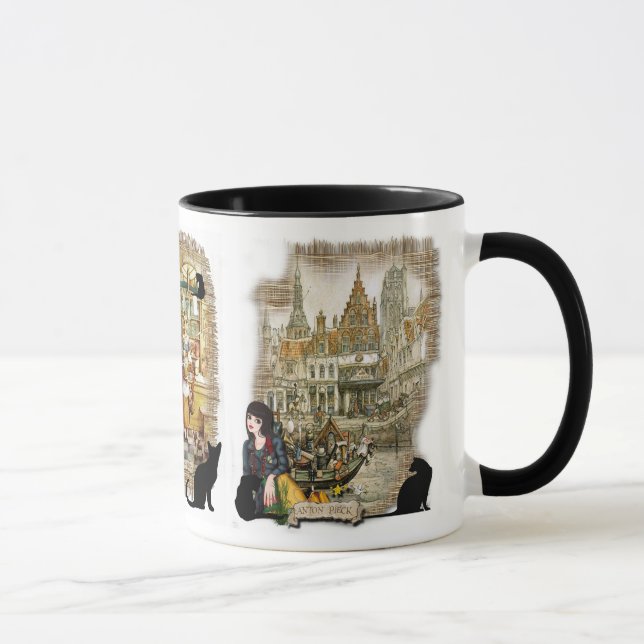 Three Anton Pieck designs Mug (Right)