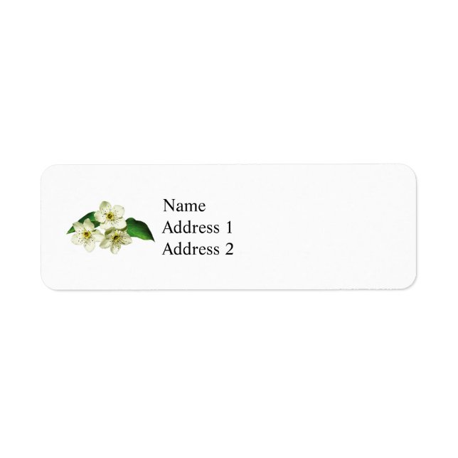 Three Apple Blossoms Label (Front)