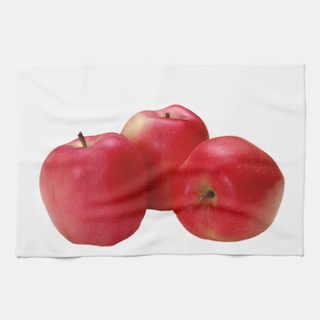 "Three apples" design kitchen towels (Horizontal)