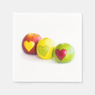 Three apples napkins