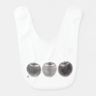 Three Apples Side Baby Bib