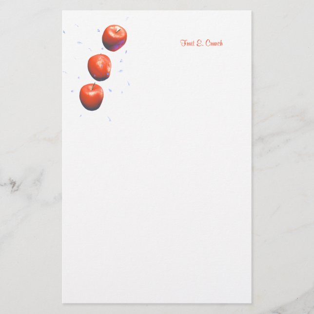 Three Apples Stationery (Front)