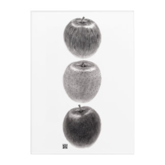 Three Apples Vertical Acrylic Print