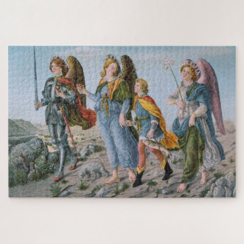 Three Archangels and Tobias M 017 Jigsaw Puzzle