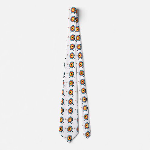 Three Arrow Bullseye Neck Tie