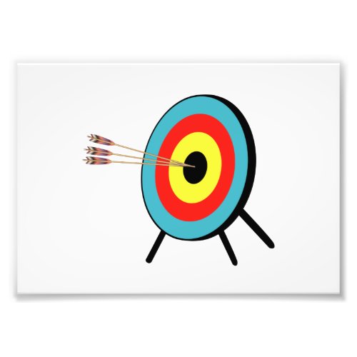 Three Arrow Bullseye Photo Print