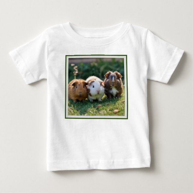 Three Baby Guinea Pigs, T-Shirt (Front)