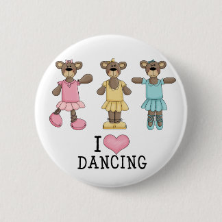 Three Ballet Bears Pinback Button