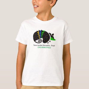 Three-banded ARMADILLO- Brazil - Endangered animal T-Shirt