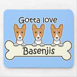 Three Basenjis Mouse Pad