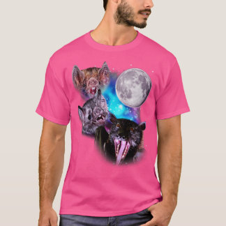 Three Bats Howl at the Moon T-Shirt