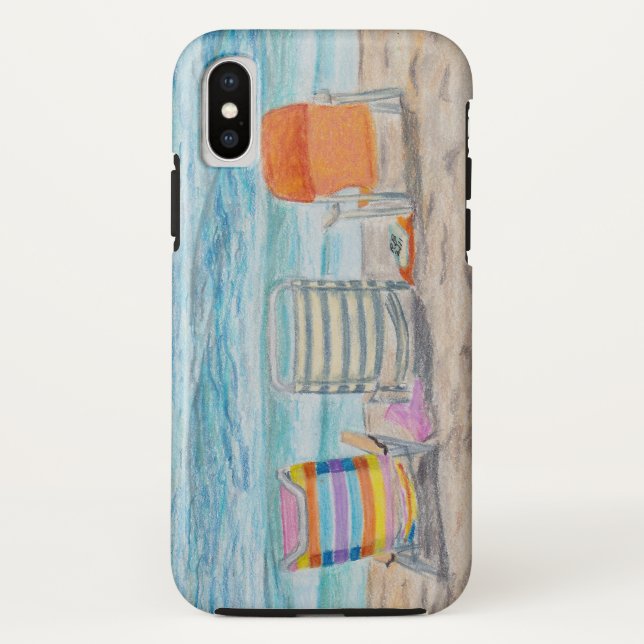 Three Beach Chairs Case-Mate iPhone Case (Back)