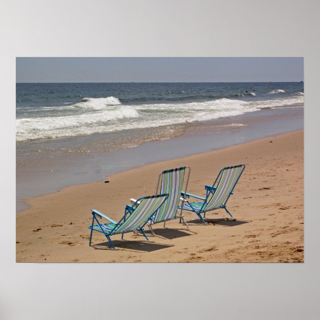 Three Beach Chairs - Customized Poster (Front)