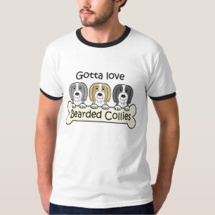 Three Bearded Collies T-Shirt