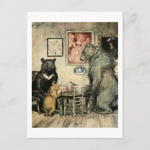 Three Bears Postcard