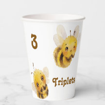 Three Bees Paper Cups