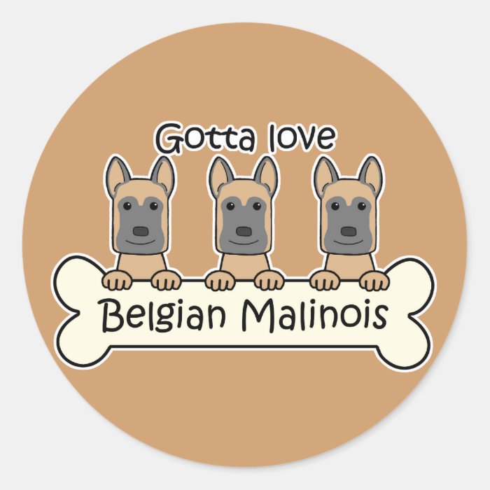 Three Belgian Malinois Sticker