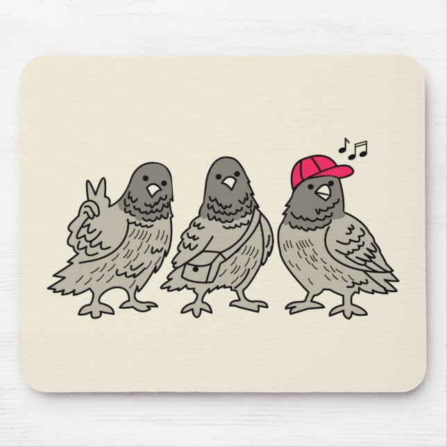 Three best friends mouse pad (Front)