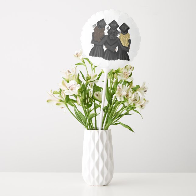 Three Best Graduates Fashion Illustration Balloons (Vase)