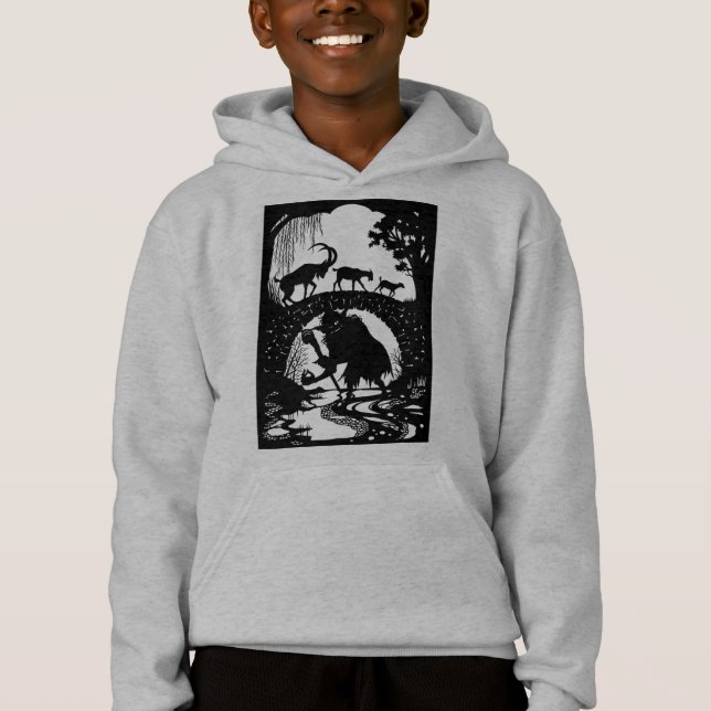 Three Billy Goats Gruff  Hoodie (Front)