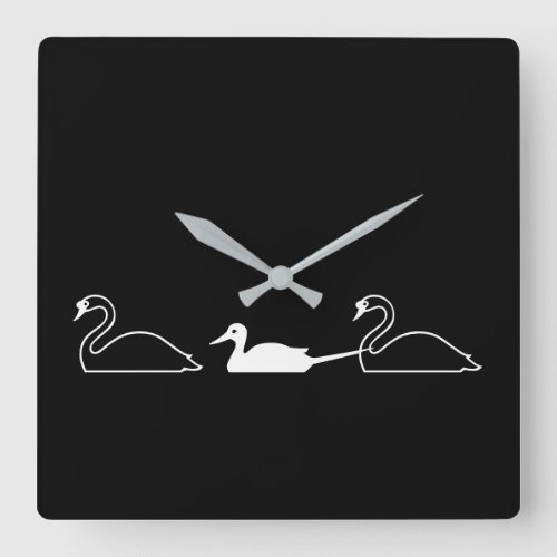 Three Birds Acrylic Wall Clock