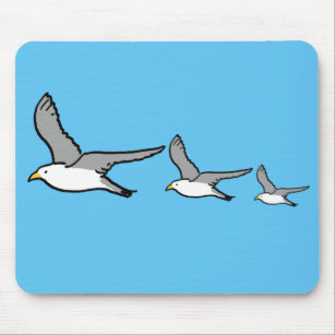 Three Birds Flying High Mouse Pad